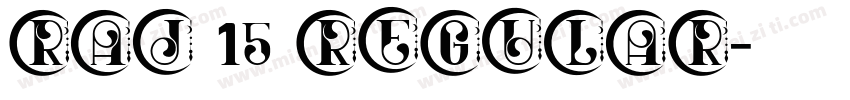 RAJ 15 Regular字体转换